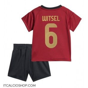 Belgio Axel Witsel #6 Prima Maglia Bambino Europei 2024 Manica Corta (+ Pantaloni corti)